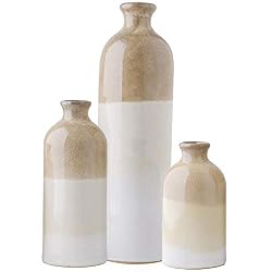 neutral contrast vase