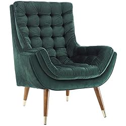 velvet green accent chair