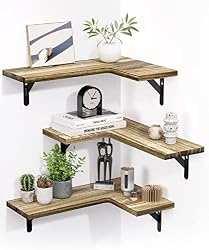 corner floating shelves