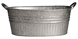 galvanized steel planter