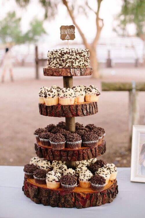 cupcake station for graduation party