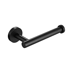 black toilet roll holder