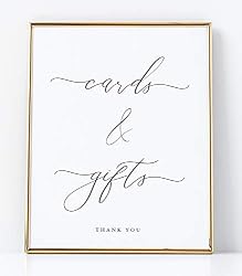 cards and gifts sign