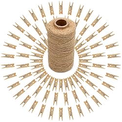 twine and clips
