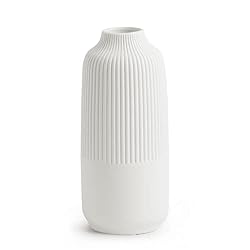 ribbed neutral vase