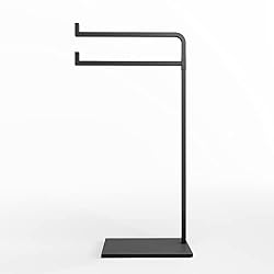 black towel rack