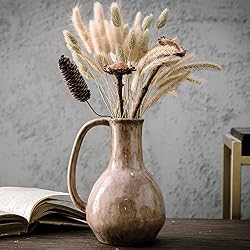 brown ceramic vase