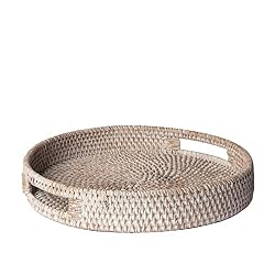 woven round tray