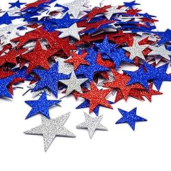 red white and blue stars