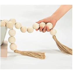 extra large wood bead garland