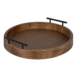 round wood tray
