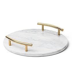 marble circle tray