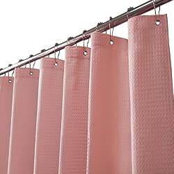 pink shower curtain