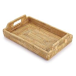 woven rectangle tray