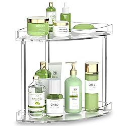 2 tier corner bathroom organizer countertop