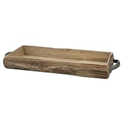 rustic wood tray