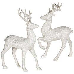 silver reindeer table decor