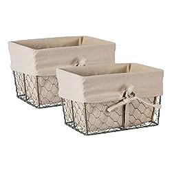 rustic storage baskets