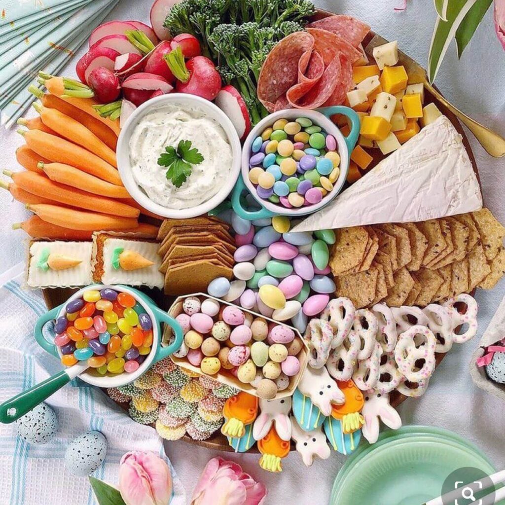 easter charcuterie board