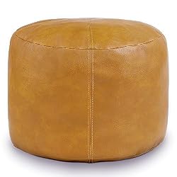 mustard pouf cover