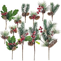 pine and berry twigs