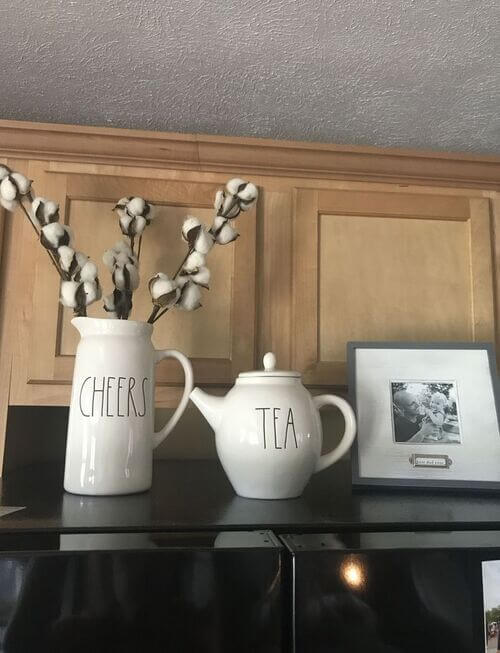 decorating ideas for on top of the fridge