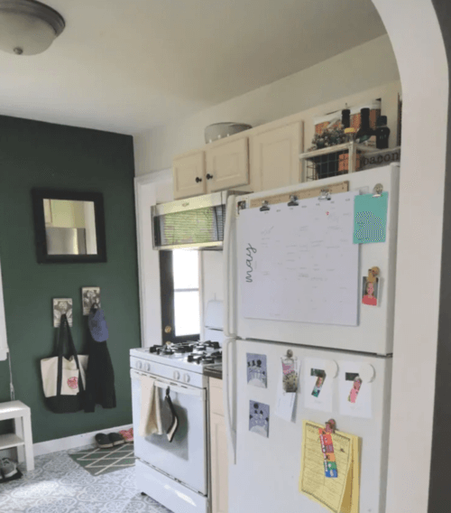 use top of the fridge space