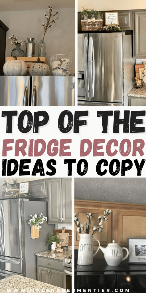 top of the fridge decorating ideas