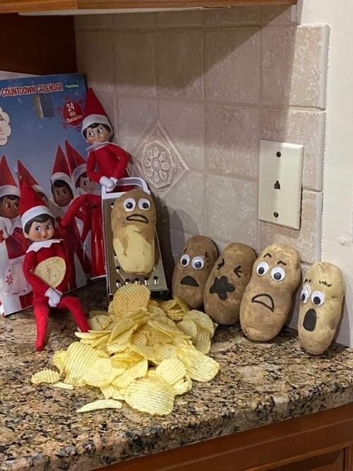 funny elf on the shelf ideas