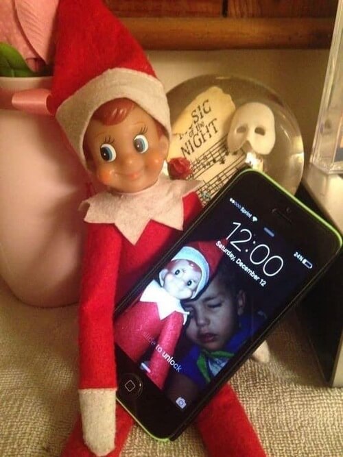 cute elf on the shelf