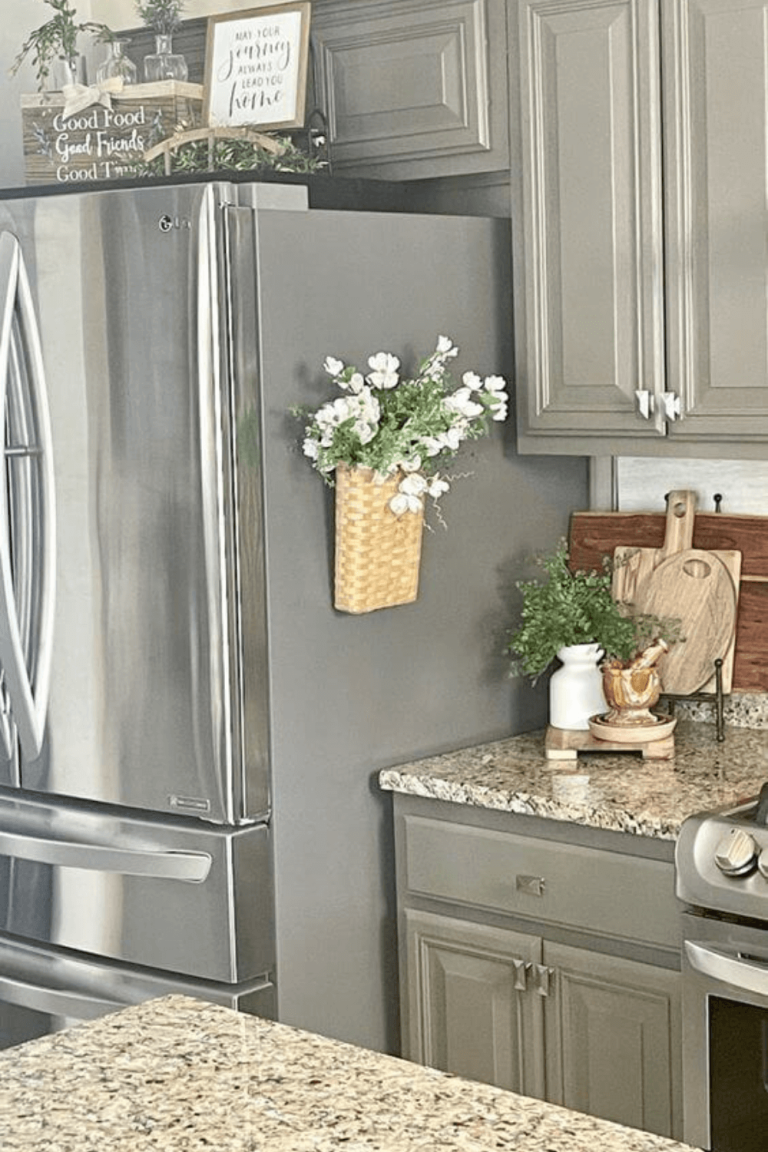 top of the fridge decor ideas
