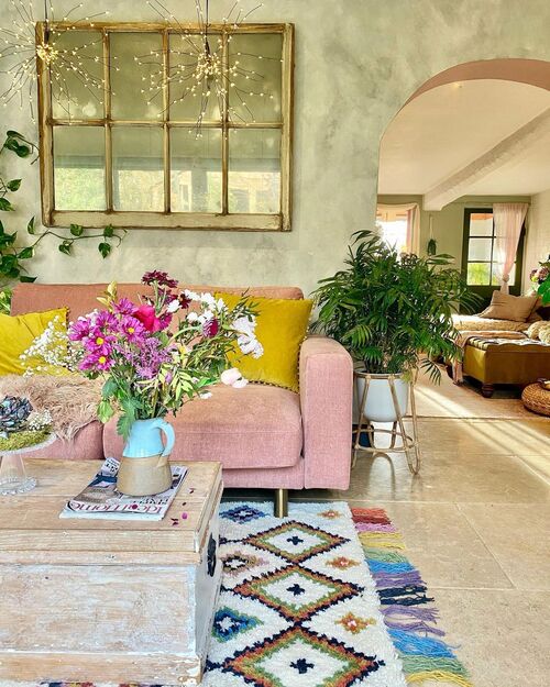 colorful living room