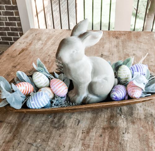 cute easter table centerpiece