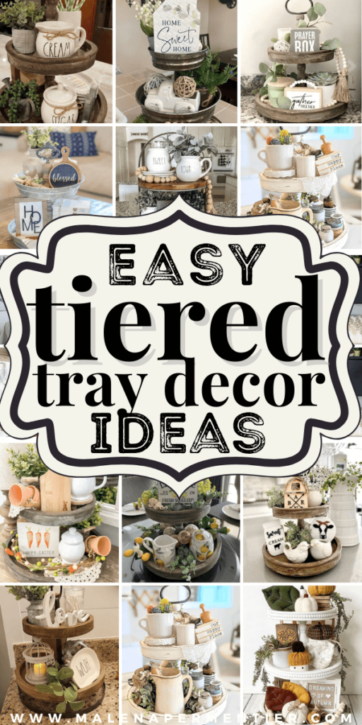 how to decorate a tiered tray