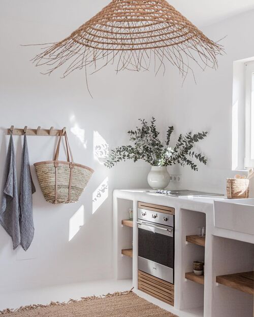 boho themed kitchen