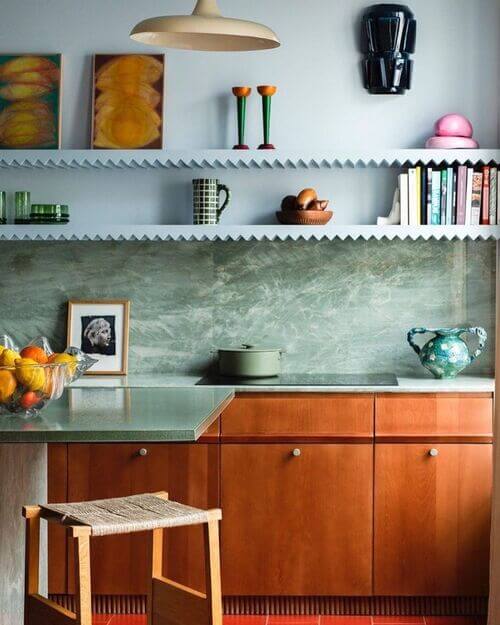 diy kitchen shelves