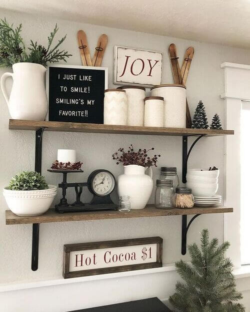 diy shelves kitchen