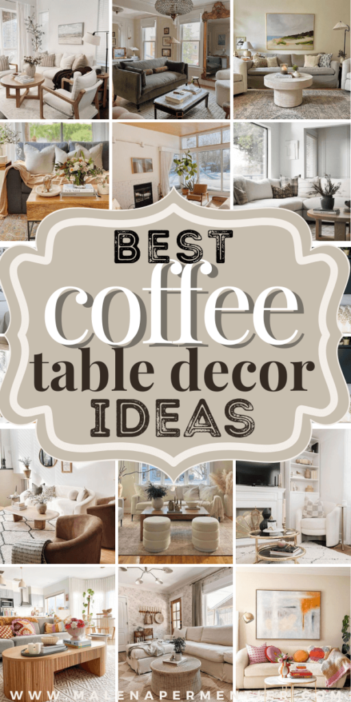 coffee table decorating ideas for living room