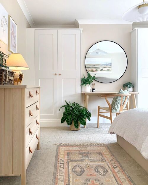 bedroom with mirror