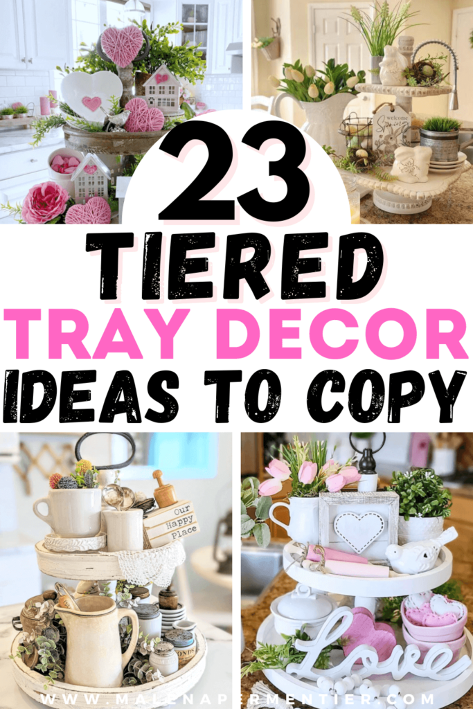 tiered tray decor