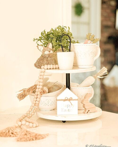 Easter tray decoration idea