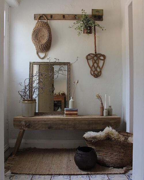 rustic entryway