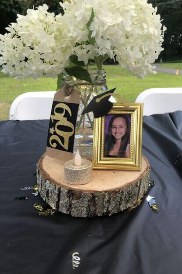 graduation table centerpieces