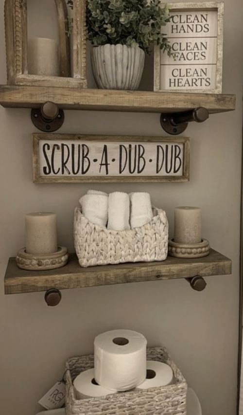 above toilet decor