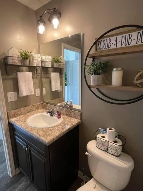 above toilet decor