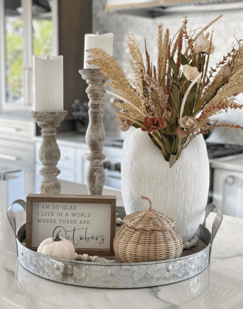 farmhouse rustic tray kitchen