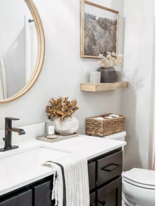 above toilet decor