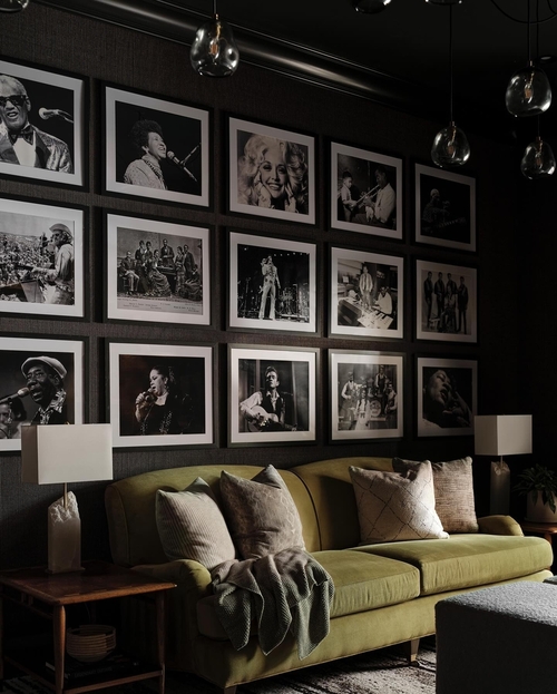 dark and mooody living room