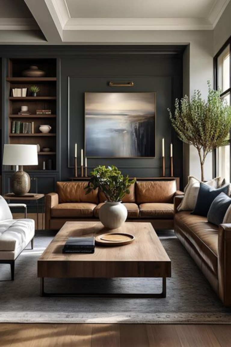dark and moody living room ideas