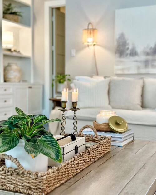 coffee table tray decor